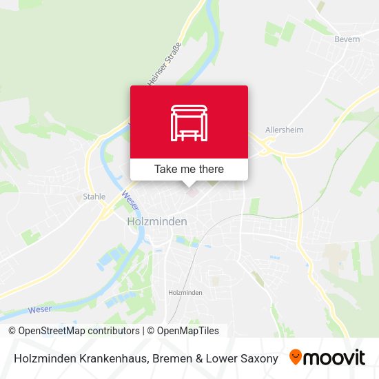 Holzminden Krankenhaus map