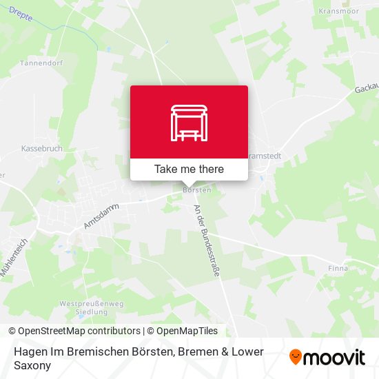 Hagen Im Bremischen Börsten map