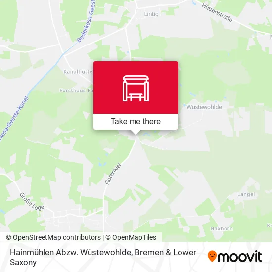 Карта Hainmühlen Abzw. Wüstewohlde