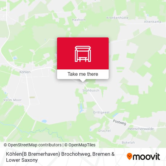 Köhlen(B Bremerhaven) Brochohweg map