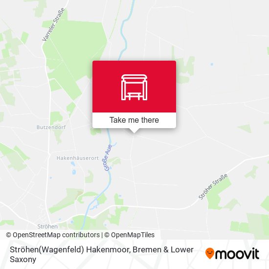 Ströhen(Wagenfeld) Hakenmoor map