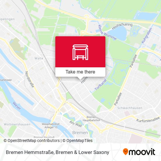Bremen Hemmstraße map