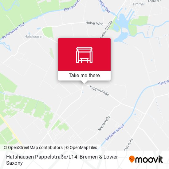 Hatshausen Pappelstraße/L14 map