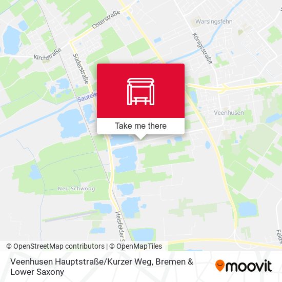 Veenhusen Hauptstraße / Kurzer Weg map