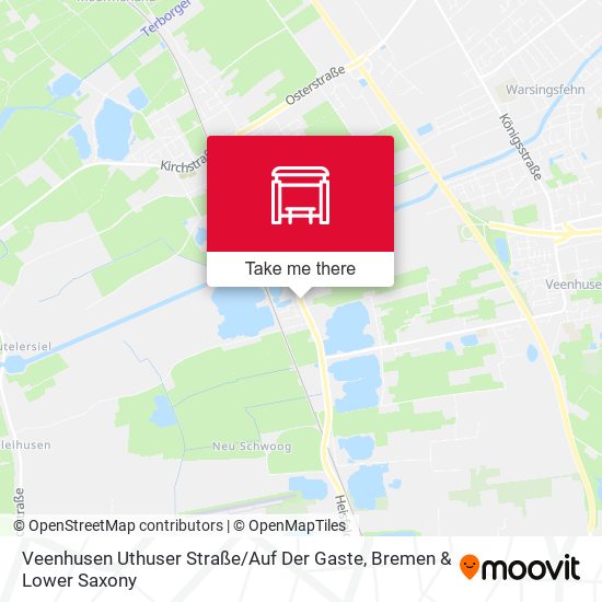 Veenhusen Uthuser Straße / Auf Der Gaste map