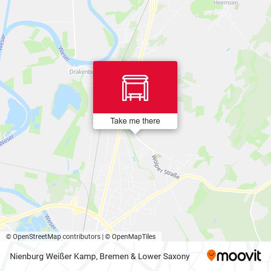 Nienburg Weißer Kamp map
