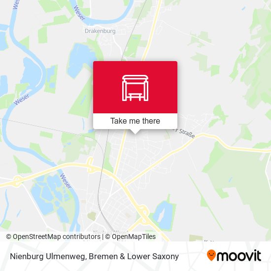 Nienburg Ulmenweg map