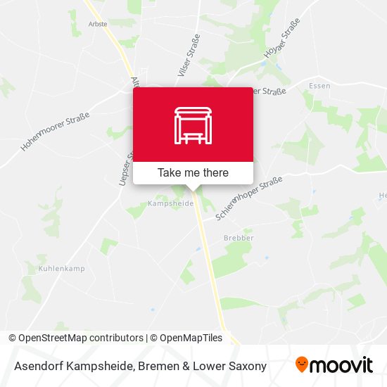 Asendorf Kampsheide map