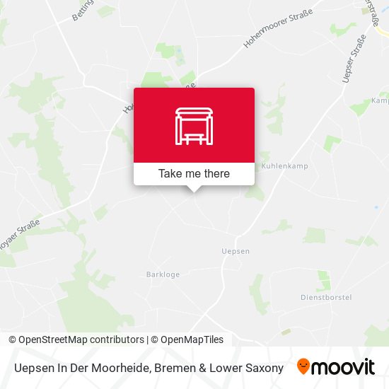 Uepsen In Der Moorheide map