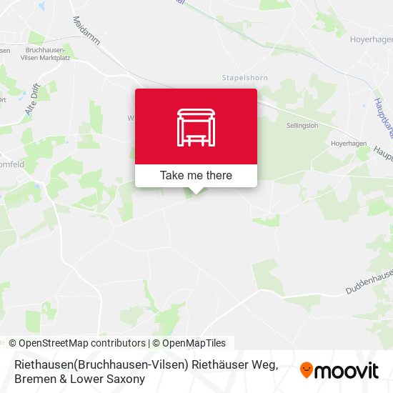 Riethausen(Bruchhausen-Vilsen) Riethäuser Weg map