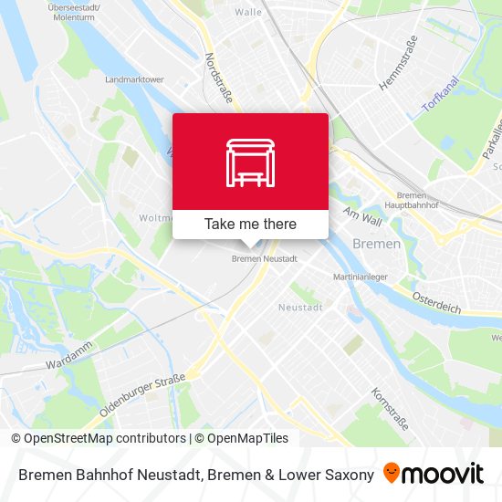 Bremen Bahnhof Neustadt map