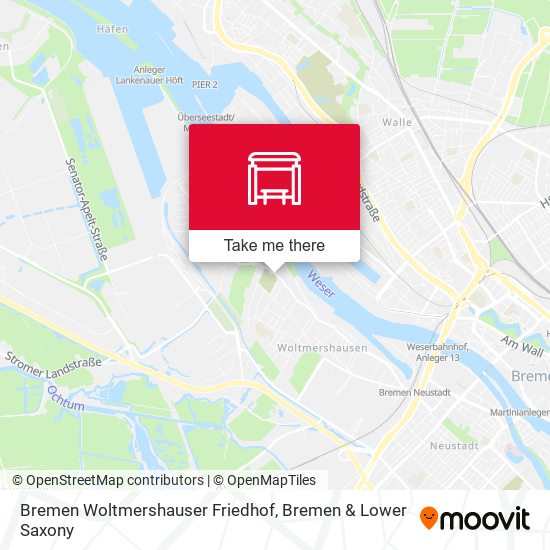 Bremen Woltmershauser Friedhof map