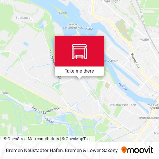 Bremen Neustädter Hafen map