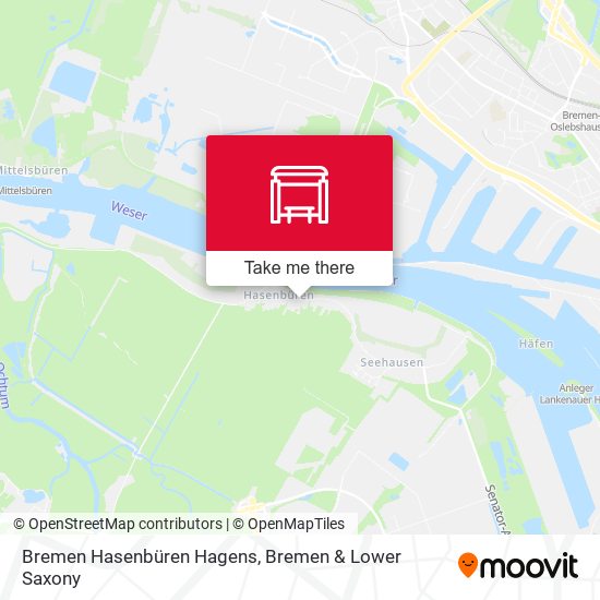Bremen Hasenbüren Hagens map