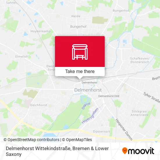 Карта Delmenhorst Wittekindstraße