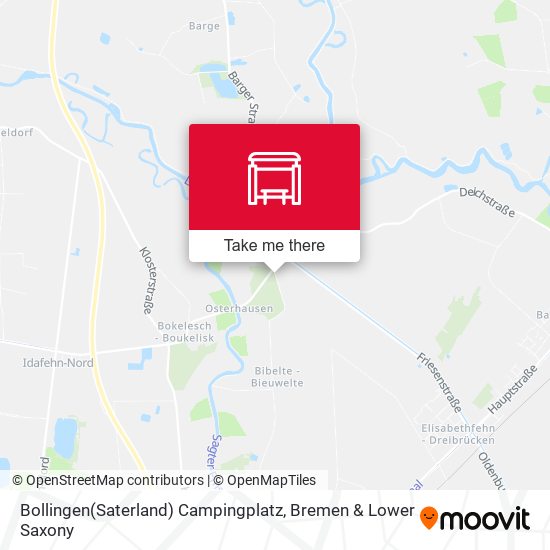 Bollingen(Saterland) Campingplatz map