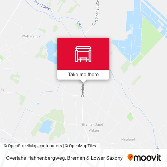 Overlahe Hahnenbergweg map