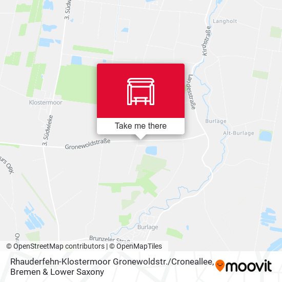 Rhauderfehn-Klostermoor Gronewoldstr. / Croneallee map