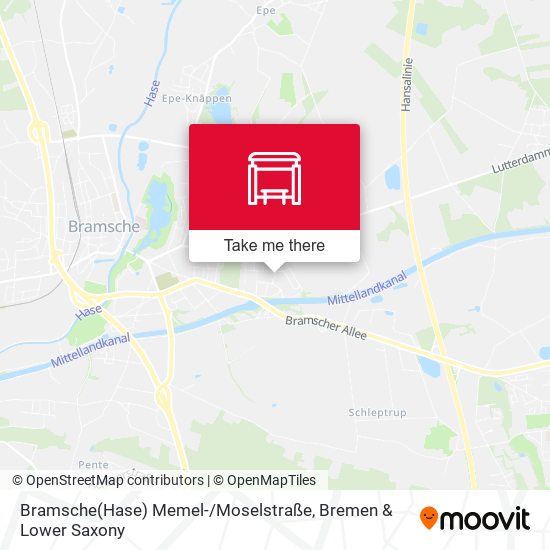 Bramsche(Hase) Memel- / Moselstraße map