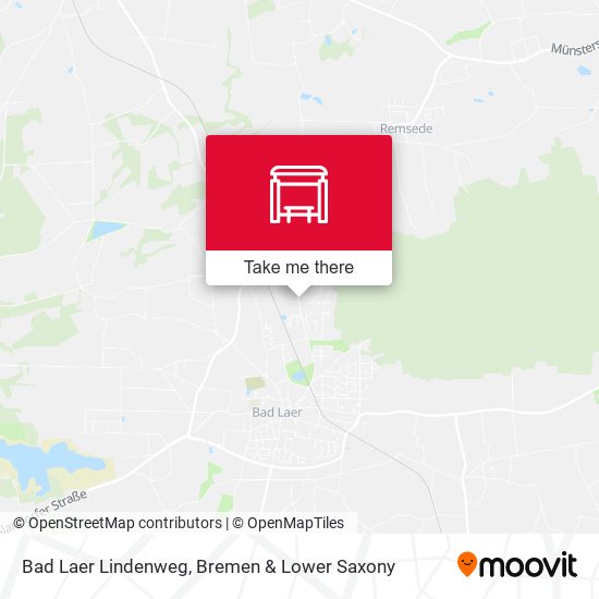 Bad Laer Lindenweg map