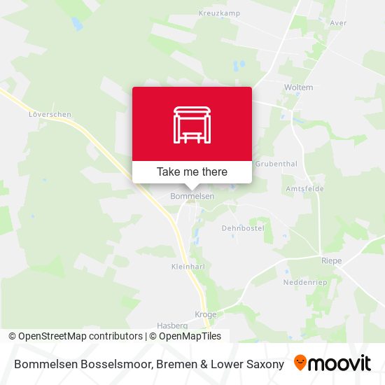 Bommelsen Bosselsmoor map