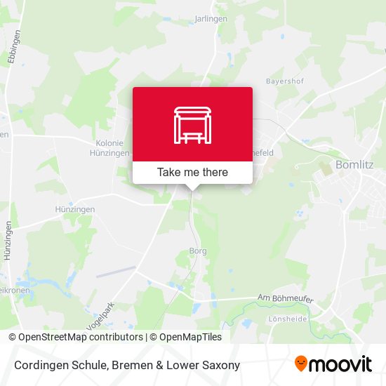 Cordingen Schule map