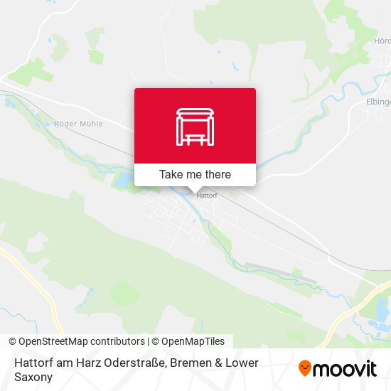 Hattorf am Harz Oderstraße map