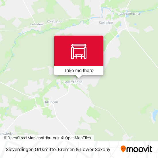 Sieverdingen Ortsmitte map