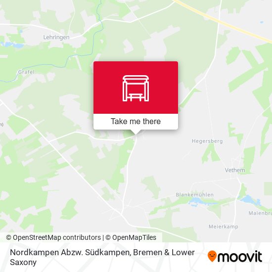 Nordkampen Abzw. Südkampen map