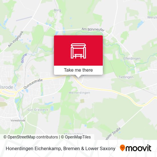 Honerdingen Eichenkamp map