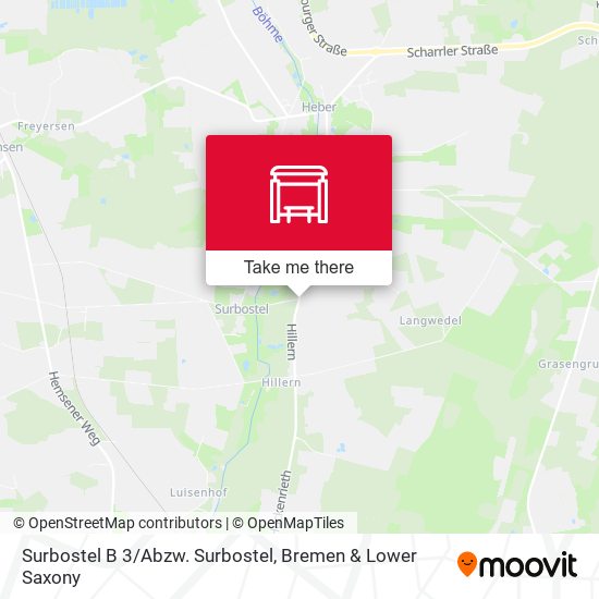 Surbostel B 3/Abzw. Surbostel map
