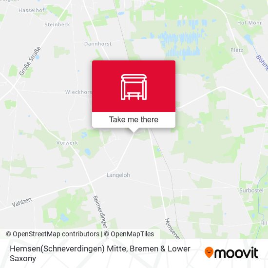 Hemsen(Schneverdingen) Mitte map