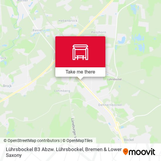 Lührsbockel B3 Abzw. Lührsbockel map