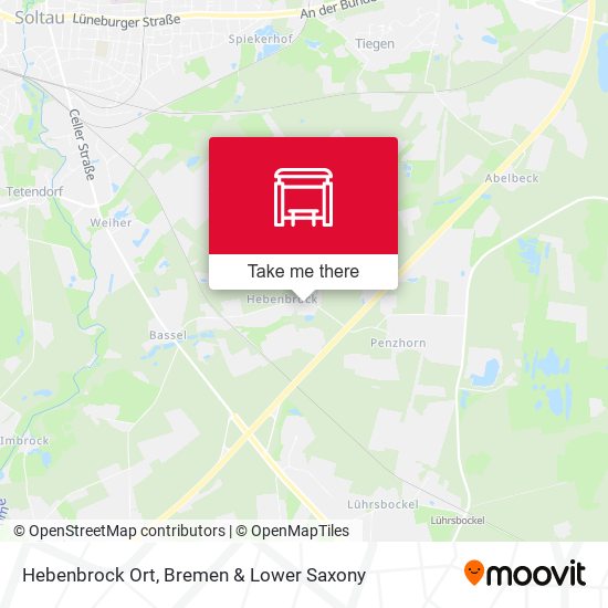 Hebenbrock Ort map