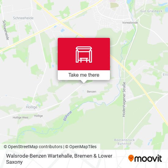 Walsrode-Benzen Wartehalle map