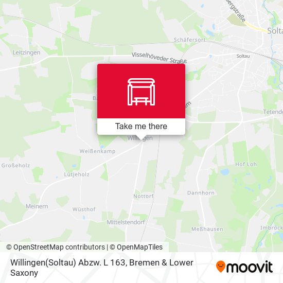 Willingen(Soltau) Abzw. L 163 map