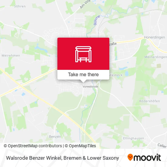Карта Walsrode Benzer Winkel