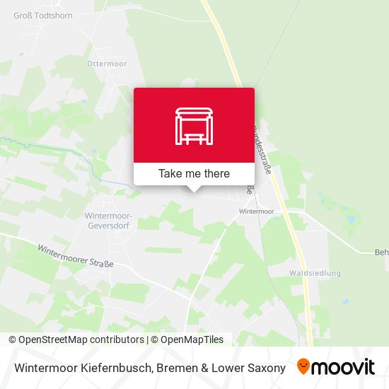 Wintermoor Kiefernbusch map