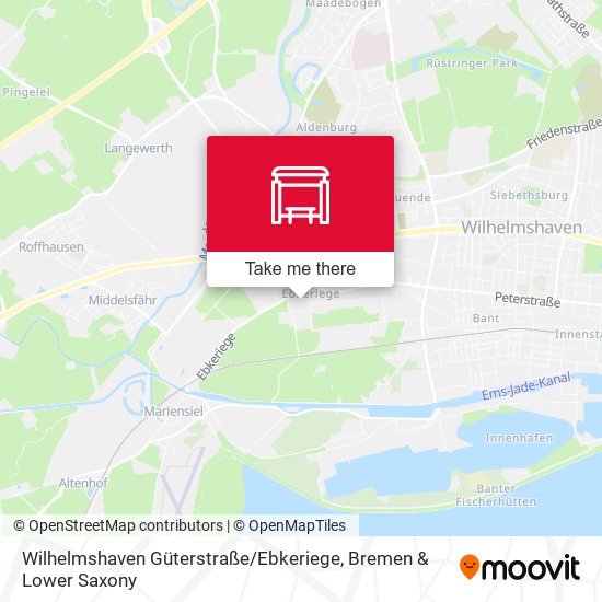 Wilhelmshaven Güterstraße / Ebkeriege map
