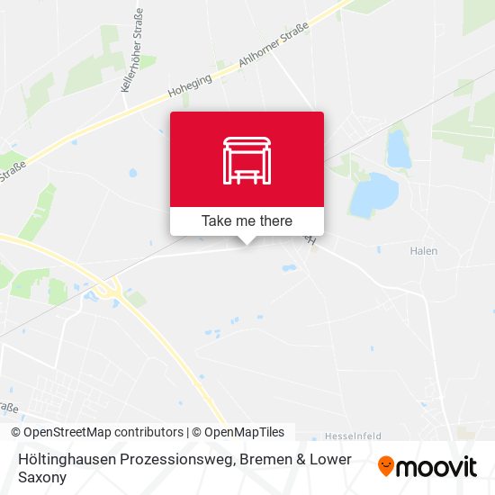 Höltinghausen Prozessionsweg map