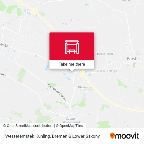 Westeremstek Kühling map