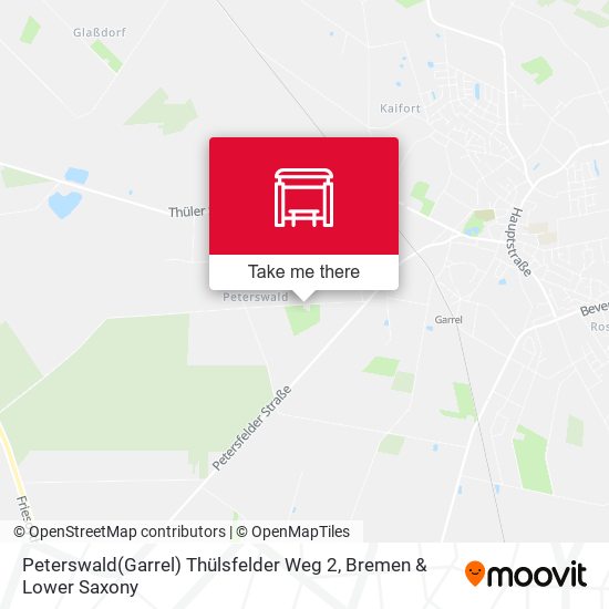 Peterswald(Garrel) Thülsfelder Weg 2 map