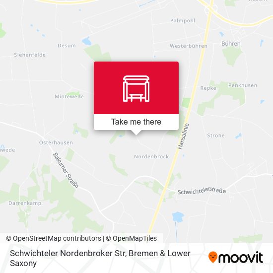 Schwichteler Nordenbroker Str map