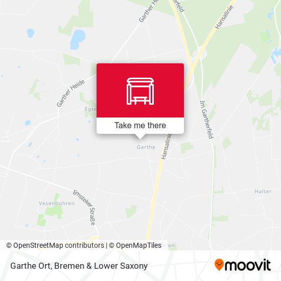 Garthe Ort map