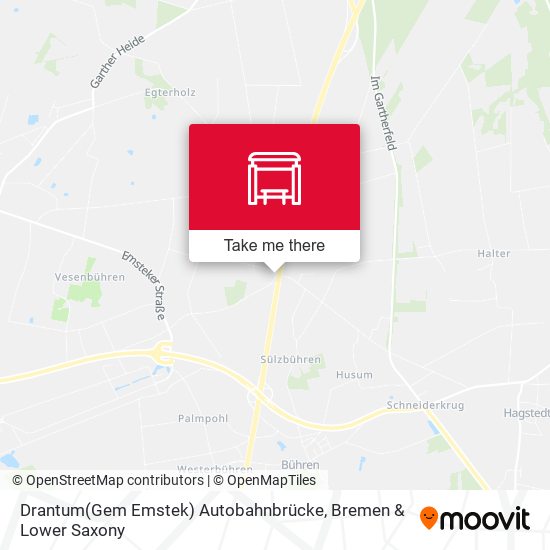 Drantum(Gem Emstek) Autobahnbrücke map