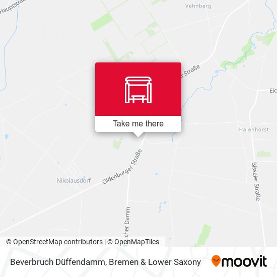 Beverbruch Düffendamm map