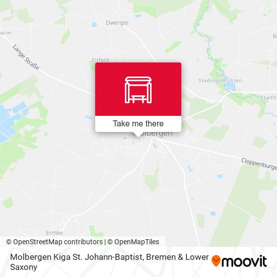 Molbergen Kiga St. Johann-Baptist map