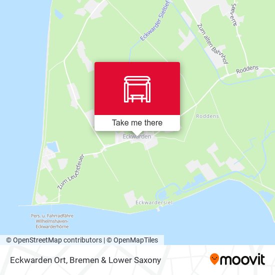 Eckwarden Ort map