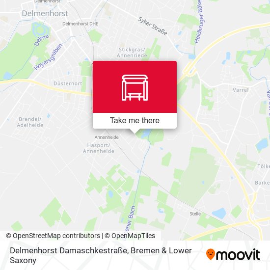 Delmenhorst Damaschkestraße map