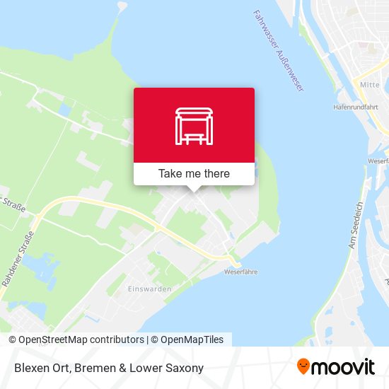 Blexen Ort map